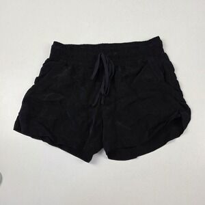Hard Tail Shorts Womens Small Black Drawstring Cupra Pockets Made in USA BEM-05